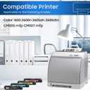 124A Toner Cartridge (4 Colors, K/C/Y/M) Replacement for HP 124A Q6000A Q6001A Q6002A Q6003A Toner Compatible for HP Color Laser Jet 1600 2600 2600n 2605 2605dn 2605dtn CM1015 CM1017 MFP Printer