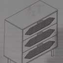 Dressers for Bedroom, 3 Drawer Rattan Dresser with Spacious Storage, Modern Wood Chest of Drawers, Rustic Oak Wooden Nightstand for Bedroom, Living Room, Hallway, Easy Assembly, Closet Organizer, 