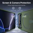 Magnetic for iPhone 17 Pro Max Case Fits MagSafe Camera Len Protector*1 16FT Drop Resistant Matte Skin Feeling Back Cover Shockproof Slim Fit for iPhone 17 Pro Max Phone Case 6.9 inch,Green