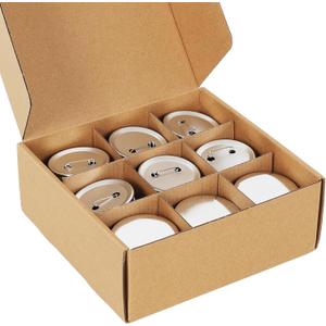 110 Sets 58mm / 2.28 inch (Approx. 2.25) Button Maker Supplies, Blank Pins Buttons Press for DIY Badge Maker Machine, Parts to Create Custom Pins