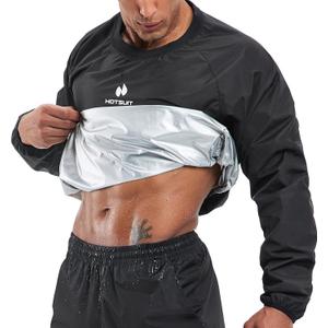HOTSUIT Sauna Suit Men Anti Rip Sweat Suits Gym Boxing Workout Jackets (4X-Large)