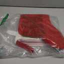 Christmas Stockings with Initials,20 Inches Large Knit Embroidered Letter Red White Christmas Stocking,Monogram Christmas Stocking for Famliy Holiday and Xmas Tree Fireplace (Letter M)