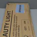 ADISUN Lash Light for Eyelash Tech, Stepless Dimmable Floor Lamp Half Moon Light, Black Lash Lamp with Remote Control, Height Adjustable LED Moon Lights for Facial Tattoo Make-up