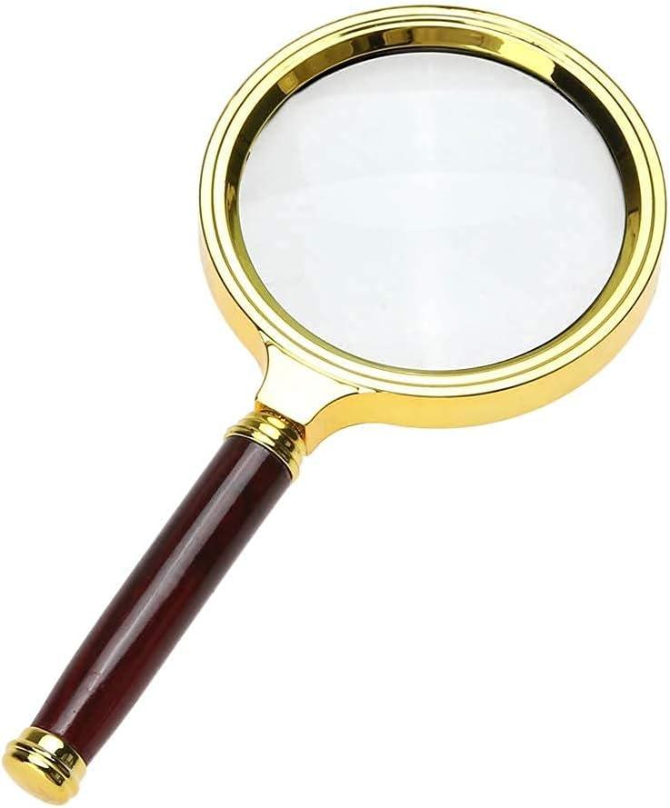 Magnifying Glass 6X Magnification Magnifier Handheld Magnifier for Science, Reading Book, Inspection (1 PCS)