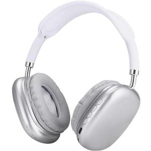 Wireless Bluetooth Headphones Active Noise Cancelling Over-Ear Headphones with Microphones, 42 Hours Playtime, HiFi Audio Adjustable Headphones. (Silver)