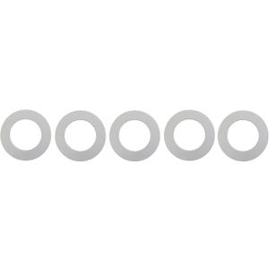 Trim Rings Plastic Ring 10" Inch Recessed Light Ring for Can Lights Lightening Fixture Multi-Colors Black or White (White, 5 Trim Rings)