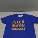 Blue and Gold Game Day Group for High School Football T-Shirt, S 7-8 Years