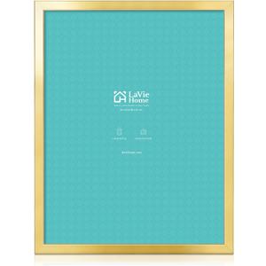 LaVie Home 24 x 32 Picture Frame, Large Poster Frame with High Definition Plexiglass, Horizontal or Vertical Wall Gallery Poster Frames Suitable for Photos, Artworks, Posters,Puzzle, Gold 1pc