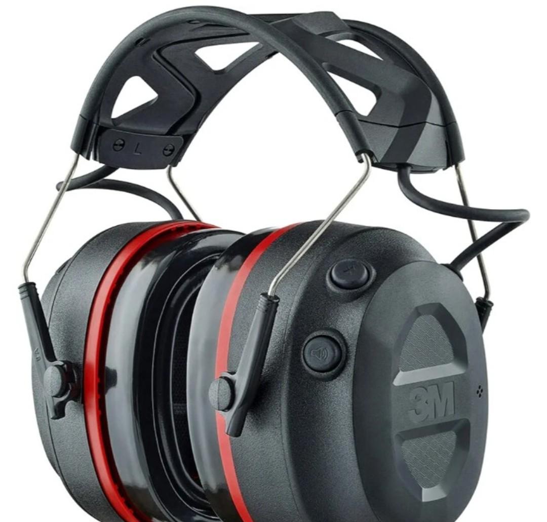 3M Pro-Protect + Gel Cushions Electronic Hearing Protector, Noise Reduction Rating (NRR) 26 dB, Bluetooth Ear Muffs, High-Fidelity Speakers & Integrated Microphone, Premium Gel Cushions (90545-SIOC)