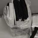 6 Pack-Extra Large Heavy Duty Moving Bags - Waterproof Storage Totes with Handles & Zippers, Foldable for College Dorm, Storage (Clear)