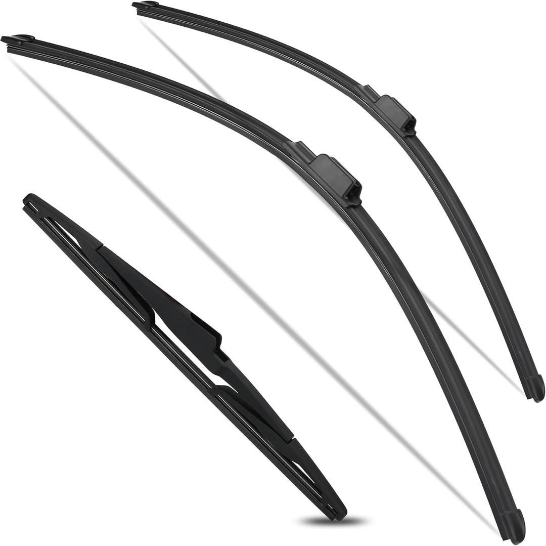 Wiper Blades for 2023 2024 2025 Kia Sportage Hybrid - 26"+18"+12" Front and Rear Windshield Wiper Blade Set - All Weather Beam Replacement Kit