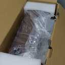 Vinyl Record Player Turntable with Built-in Bluetooth Receiver & 2 Stereo Speakers, 3 Speed 3 Size Portable Retro Record Player for Entertainment and Home Decoration (Brown)