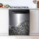 Dishwasher Magnet Sticker Cover Panel Decal Refrigerator Magnetic Sticker Decorative for Kitchen Decoration, Fridge Door Cover, Home Appliances Decor Stickers 23"x26"