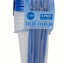 Core Home Kids Color Changing Tumblers With Straws Blue