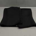 TrainingGirl Waist Trainer for Women Lower Belly Waist Trimmer Corset Tummy Wrap Workout Sweat Belt Band Sports Sauna Suit (Medium, Black-blue Inner)