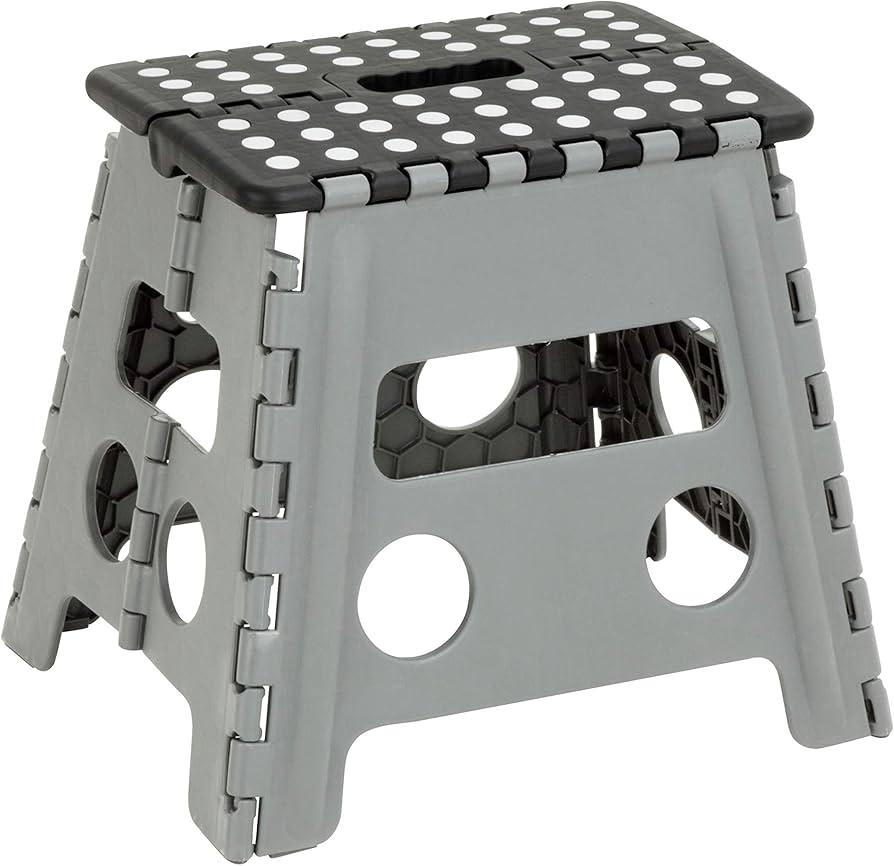 Folding Stool, Anti-Slip, Resists 120 kg, Carry Handle, Children's Bench