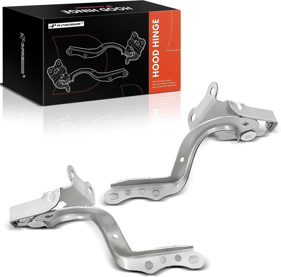 A-Premium Front Driver and Passenger Hood Hinges Compatible with Toyota Prius 2016-2022, Prius Prime 2017-2022, Front Left and Right Side, 2-PC Set, Replace# 5341047130, 5342047130