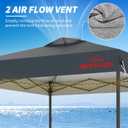10x10 Pop Up Canopy with Sidewalls, Easy Up Canopy Tent, Heavy Duty Tents for Parties, One Person Set Up Event Tent, Grey