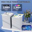 TN227 Toner Cartridges 4 Pack (9900 Pages) Compatible with HL-L3270CDW MFC-L3770CDW for Brother TN227 TN223 Toner Work with HL-L3270CDW L3210CW L3230CDW L3230CDN L3290CDW MFC-L3710CW L3750CDW Printer