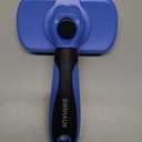 Swihauk Self Cleaning Slicker Brush - Skin Friendly Deshedding Grooming Tool for Dogs & Cats, Suitable for Shedding & Haired Pets, with Pet Supplies Accessories, Blue