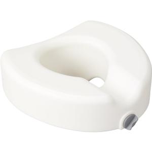Drive Medical 12014 Premium Raised Toilet Seat with Lock, Elongated, White