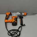 1-1/4 Inch SDS-Plus 13 Amp Heavy Duty Rotary Hammer Drill with Safety Clutch 3 Functions, Vibration Control, for Floor Tile Removal, Concrete Breaker, Including Grease, Chisels & Drill Bits