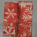 XCHI Red Snowflakes Winter Christmas Xmas Table Runner Table Decoration for Home Kitchen Dining Holiday Decor 13x60 Inch