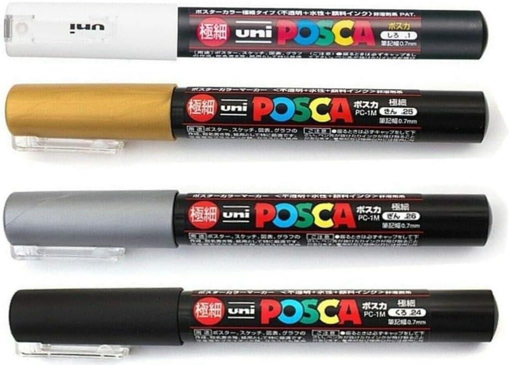 2 x 三菱鉛筆 MITSUBISHI Paint Marker Set 4 count - no longer available -