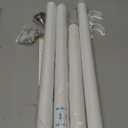 Closet Rods for Hanging Clothes, 17 to 69 Inch Heavy Duty Stepless Adjustable Closet Hanging Rod, 1.3 Inch Diameter Metal Closet Rod for Wardrobes Laundry Bedroom RV, White