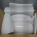 DOWAN Serving Bowls, 9.5" Large Salad Bowls for Entertaining, Side Dishes, Pho, Pasta, Centerpiece Bowls for Dinner Parties, Kitchen Decor, Microwave & Dishwasher Safe, White