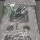 ACSTEP Folding Step Stool 17.5 Inch Heavy Duty Step Stool Foldable for Adults and Kids, Collapsible Stepping Stool with Handle, Non Slip Folding Stools for Kitchen Hold Up to 400lbs (White 1PC)