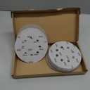 50PCS 5 inch Silicon Carbide Sanding Discs 7000 Grit, Wet Dry Orbital 5 Sander Hook and Loop Sandpaper Disc Ultra Fine Grit, Best for Metal,Automotive Precision Polishing
