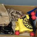 Furlihong 681TPCBH 4 in 1 Baseball Pickleball Tennis Cricket Toss Machine  Auto Oscillation, 4 Distance Gears, Adjustable Stand, Battery/AC/Power Bank Powered, for Beginners