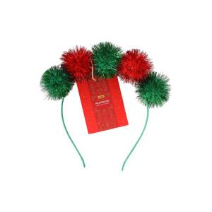 Tisbonsy Christmas Headband (Pom Pom Balls)