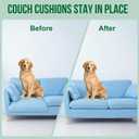 4.4" x 10 FT Hook and Loop Tape for Couch Cushions, Heavy Duty Adhesive Tape Roll, Anti Slip Rug Gripper, Wall Adhesive Strips, No Punching Wall Mounting