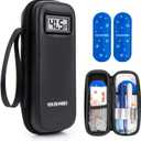 YOUSHARES Insulin Cooler Travel Case with Temperature Display - Diabetic Travel Case Refrigerated Medicine Cooler Travel Case with 2 TSA Approved Ice Pack for Trip and Daily