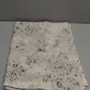 DriftAway Floral Pencil Sketch Lined Thermal Insulated Window Curtain Valance Rod Pocket 52 Inch 14 Inch Plus 2 Inch Header Linen Gray Soft White 1 Pack