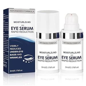 Rapid Reduction Eye Serum, Advanced Formula Instant Eye Serum, Anti Aging Serum Visibly Reduces Undereye Bags, Nourishing Eye Serum, Suitable For All Skin Type (2Pcs)