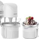 TWO BOWLS Ice Cream Maker Attachment for All KitchenAid Stand Mixer, Makes Homemade Ice Cream, Gelato, Sorbet,Frozen Yogurt