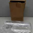 Ziliny 50 Sets 12 oz Clear Plastic Cups with Strawless Sip Lids, Thickened Clear Disposable Plastic PET Crystal Cups for Iced Coffee, Smoothie, Cold Beverage, Drink Shops and Party Catering