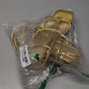 Shoe'N Tale Lace Up Heels for Women Ankle Strappy Gladiator High Heeled Sandals Chunky Block Heel Square Open Toe Criss Cross Dress Shoes(8, Gold)