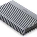 ZIKE ZikeDrive Z666 40Gbps M.2 NVMe SSD Enclosure USB 4.0 up to 3811MB/s Aluminum Case, Compatible with Thunderbolt 4 M.2 M-Key 2280, USB 4 USB 3.2 Gen2/Gen1 PCI-E Gen 4x4 Tool-Free Installation