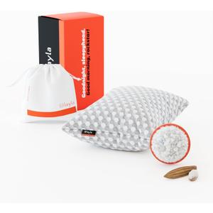 Layla Sleep, Adjustable Fill Kapok Pillow, Luxurious Cooling Pillow, Queen (Single), Supportive for Head, Neck, Fully Adjustable, Natural Material that is Light and Airy. Sleep Better-Kapok Pillows
