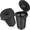 Reusable Filter Cup for Cuisinart (Upgraded Version - 2 PACK Black)