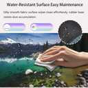 Knseva. Large Gaming Mouse Pad with Stitched Edges, California Sierra Nevada Lake Tahoe Rocky Mountains Landscape, Anti-Slip Rubber Base & Smooth Fabric Surface XXL Extended Desk Mat (Blue Water)