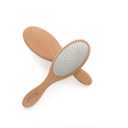 Luxury Detangling Hair Brush- Premium metal bristles for wet/dry use. Hair Extension and Wig safe-Safe for all Hair types- for Women, Men and Kids-gently massages the scalp for soft shiney hair. (copper)