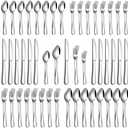 PHILIPALA 30Piece Silverware Set, Stainless Steel Flatware Set for 8 Food Grade Cutlery Utensil Set Include Knife Fork Spoon Mirror Polished Dishwasher Safe