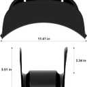 Gardzen 2-Pack Heavy Duty Hose Hanger Wall Mount, Hose Holder, Hook, Rack, Support for Outside, Black