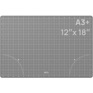 HOZO NanoTech Cutting Mat for Ultrasonic Cutter, 12" x 18" Self-Healing Cutting Mat, Glue-Free Eco Design, Heat-Resistant, Metric & Imperial Scales, Durable for Craft, DIY, 3D Printing & Model Making