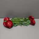 Dark Red Ranunculus Artificial Flowers 6PCS Real Touch Ranunculus Flowers Fake Peonies Artificial Flowers for DIY Wedding Bouquet Party Table Home Decor(Dark Red)